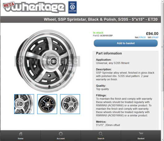 VW Heritage Mobile screenshot