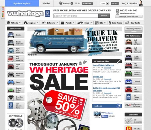 VW Heritage screenshot